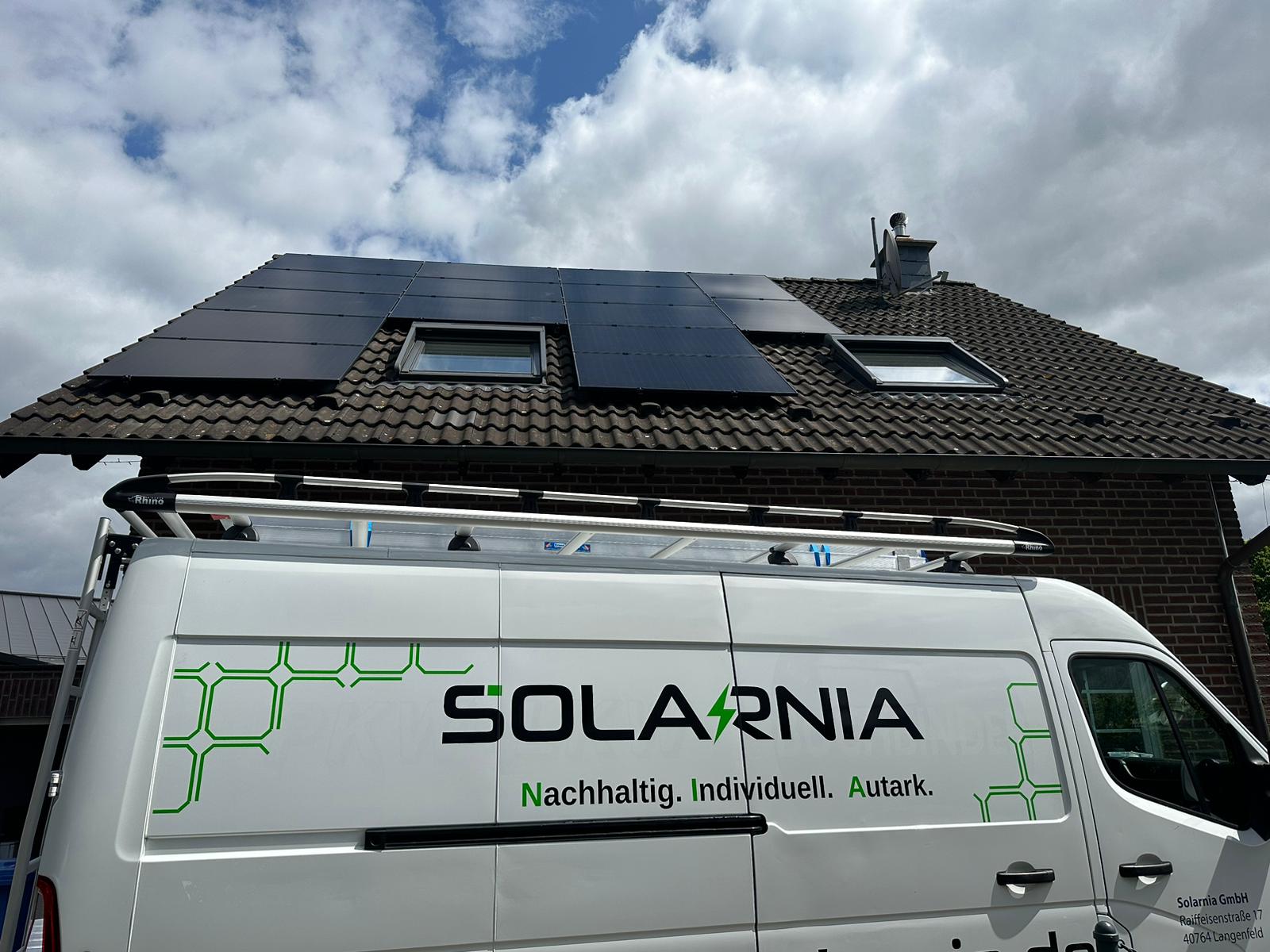 Solarnia PV-Anlage auf Einfamilienhaus