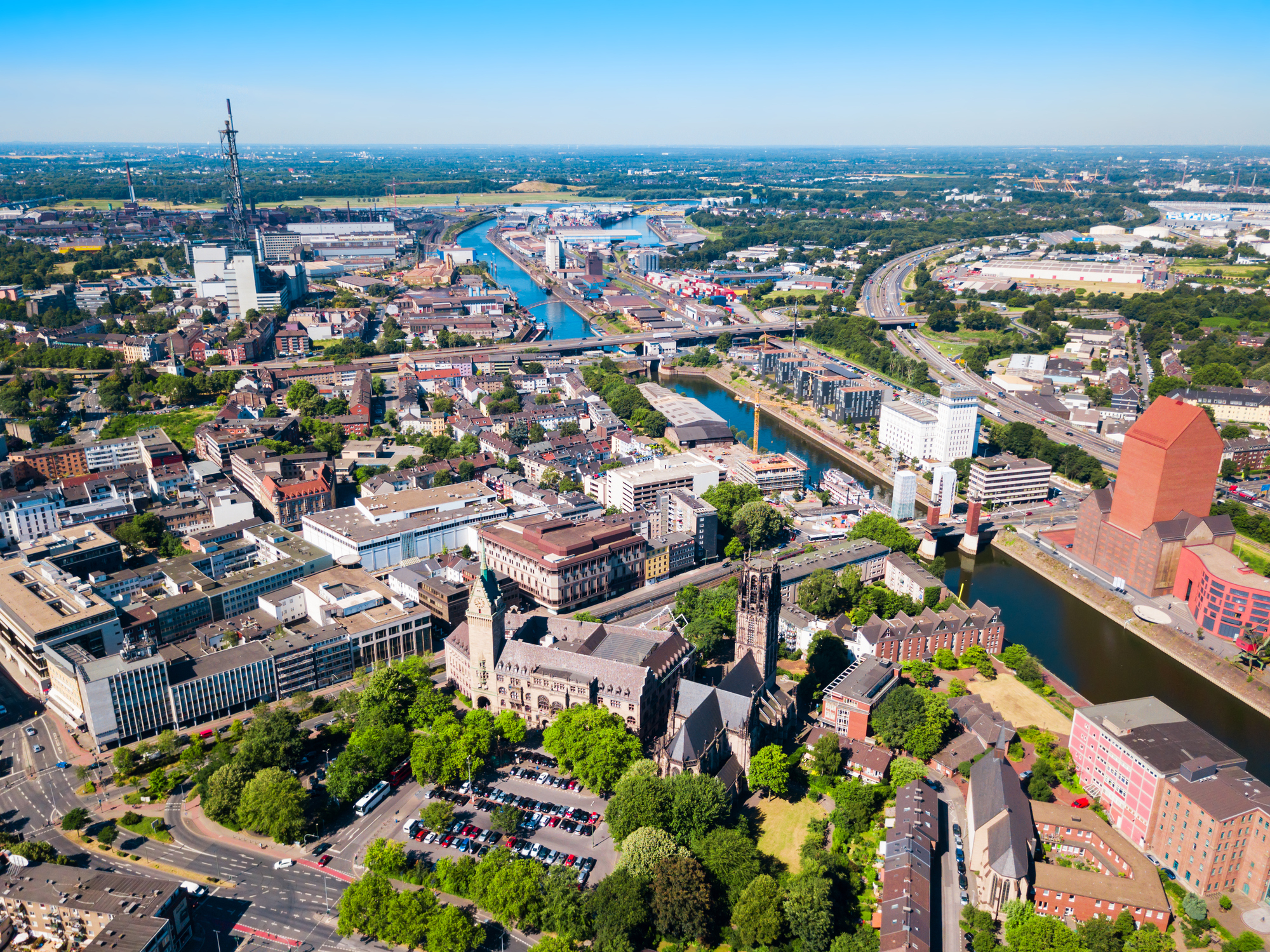 Stadt Duisburg Skyline